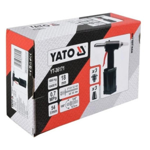 Nitownica pneumat.  2,4-5,0mm 850kg Yato